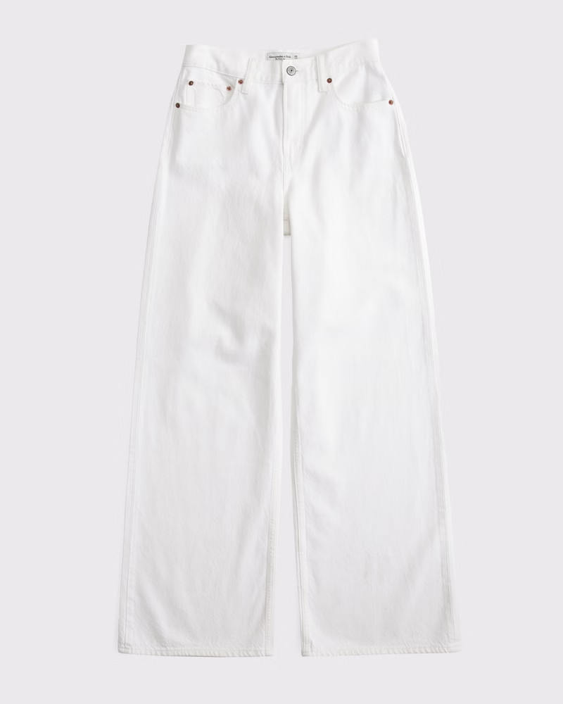 Women's High Rise Wide Leg Jean | Women's Bottoms | Abercrombie.com | Abercrombie & Fitch (US)