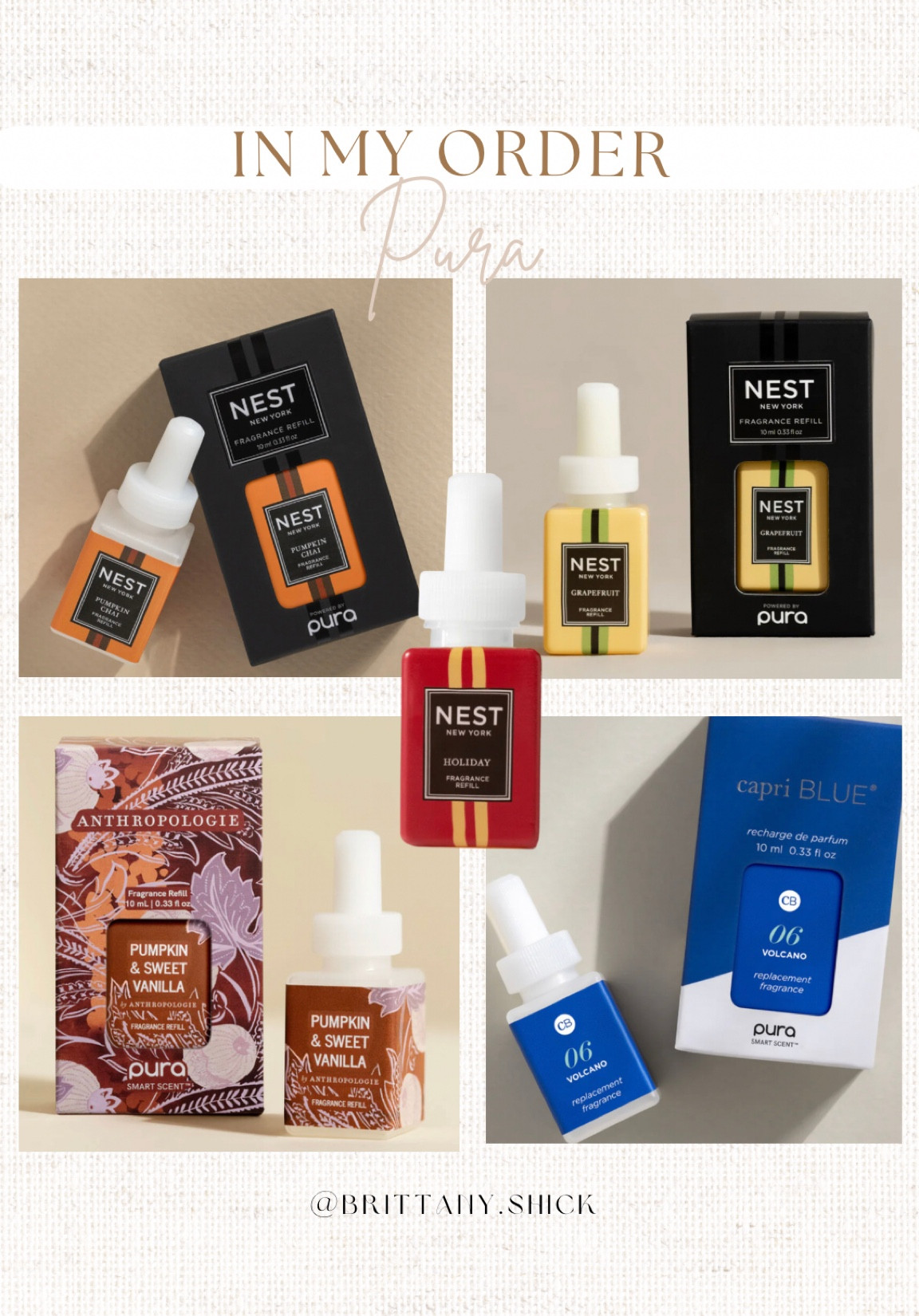 LTK Sale 25% Off Pura Home Diffuser Car Diffuser Home Clean & Safe Fragrances - my favorites are Capri Blue Volcano Nest Holiday & Anthropologie Fall Pumpkin Scents - makes great gifts

#LTKGiftGuide #LTKHoliday #LTKSale