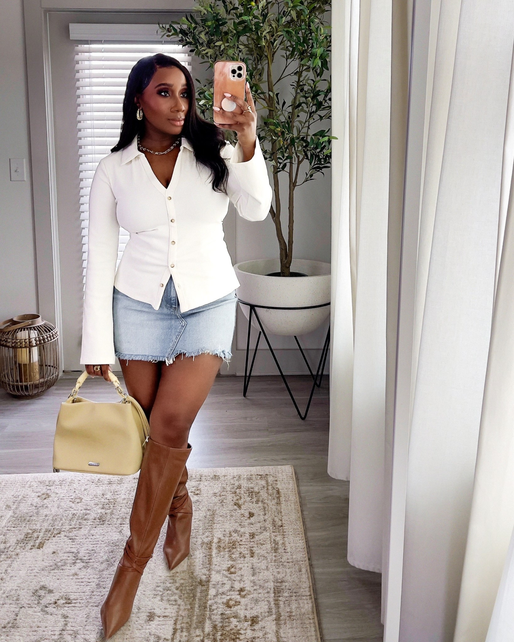 Spring Styles! 🌻 Wearing a medium in the top and size 28 in the skirt (similar style) 

Spring styles, style inspo, style ideas, outfit ideas, Spanx 

#LTKootd #LTKgrwm #LTKSeasonal