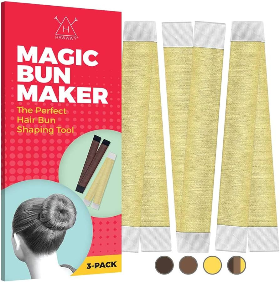 HAWWWY Women & Kids Hair Bun Maker - Ideal For Long Hair - Easy-To-Use Donut Bun Maker - Quick, S... | Amazon (US)
