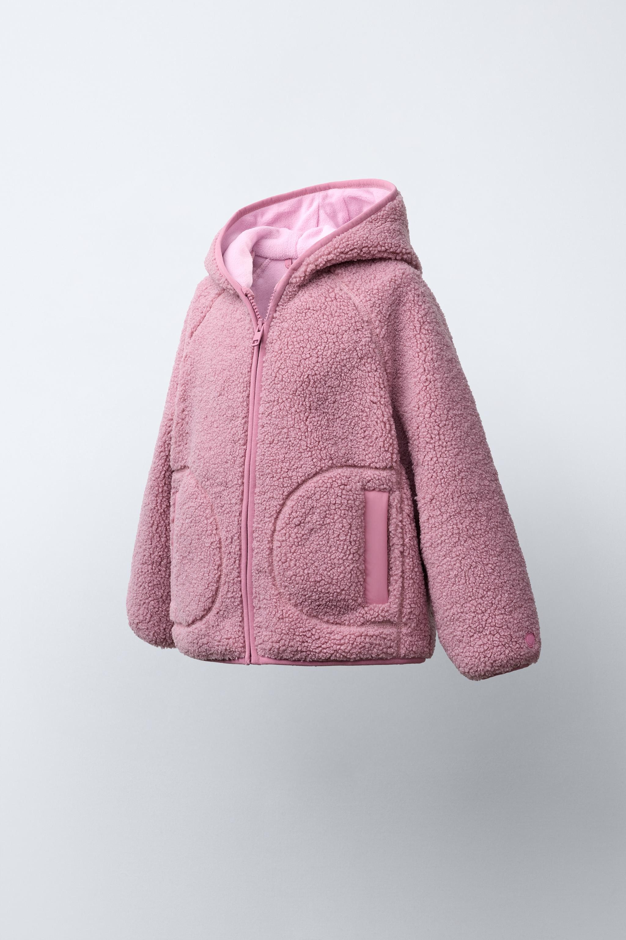 HOODED FAUX SHEARLING JACKET | Zara US