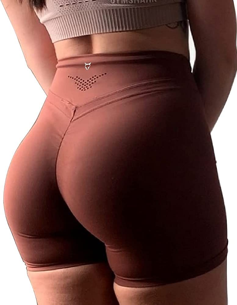 TomTiger Yoga Shorts for Women Tummy Control High Waist Biker Shorts Exercise Workout Butt Lifting T | Amazon (US)