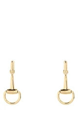 Gucci Gold Metal Horsebit Earrings — Gold | Italist Inc.