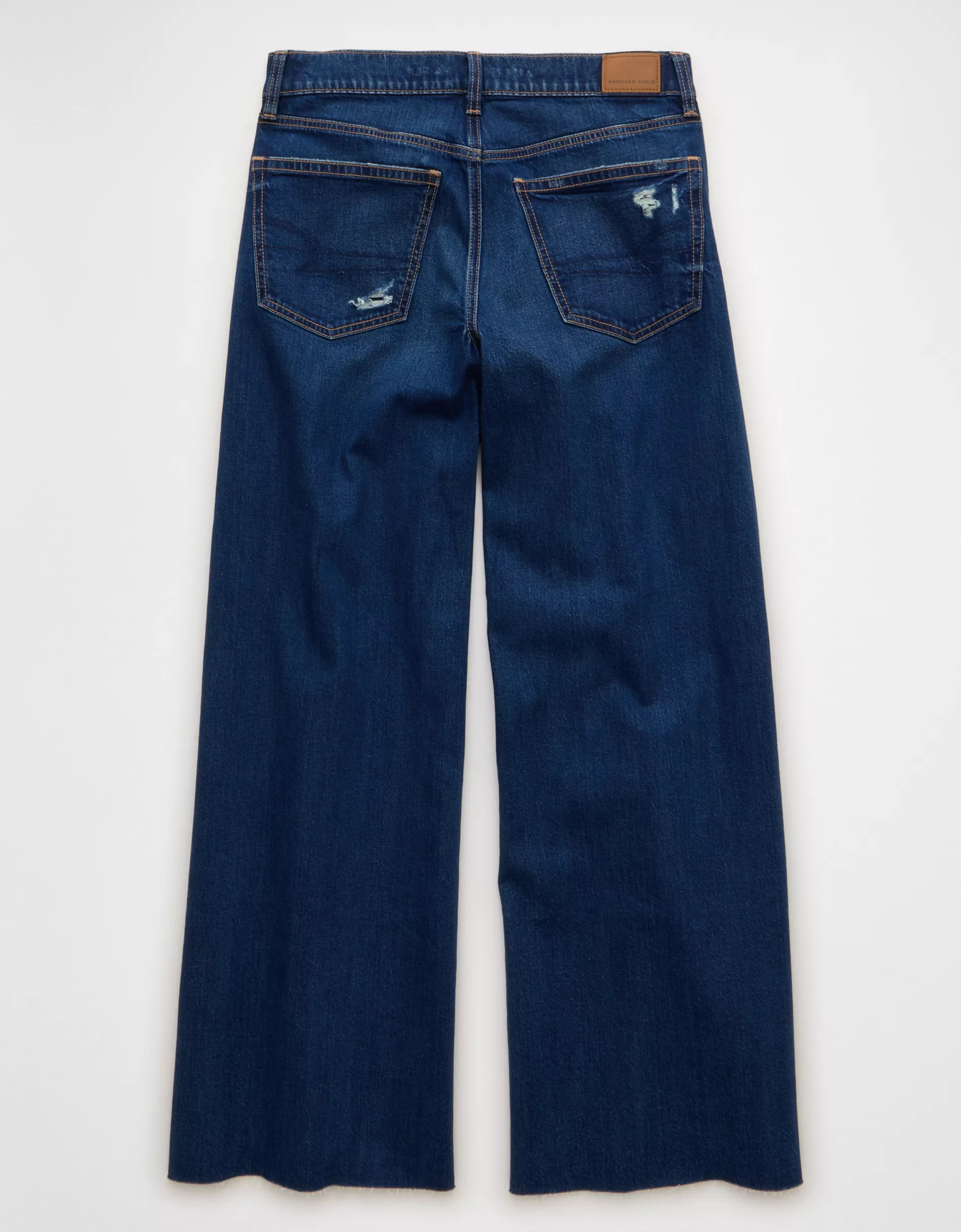 AE Dreamy Drape Strigid Low-Rise Baggy Ultra-Wide Leg Jean | American Eagle Outfitters (US & CA)
