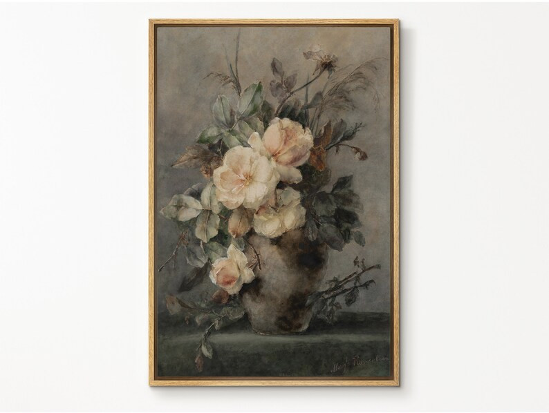 EasySuger Succulent Wall Art, Grey Botanical Wall Art, Framed Canvas Wall Art for Living room and... | Etsy (US)