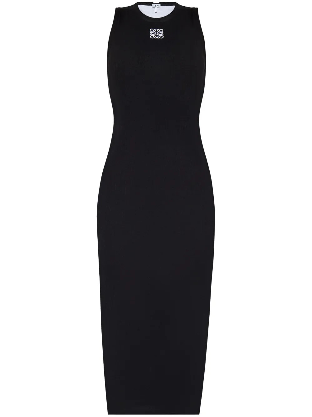 LOEWE Anagram Sleeveless Dress  | Black | FARFETCH | Farfetch Global