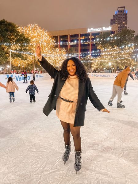 Come ice skating with me this holiday season ⛸❄️🎄 

Blazer: XL
Sweater dress: XL
Belt: large
Shoes: 8


#LTKSeasonal #LTKHoliday