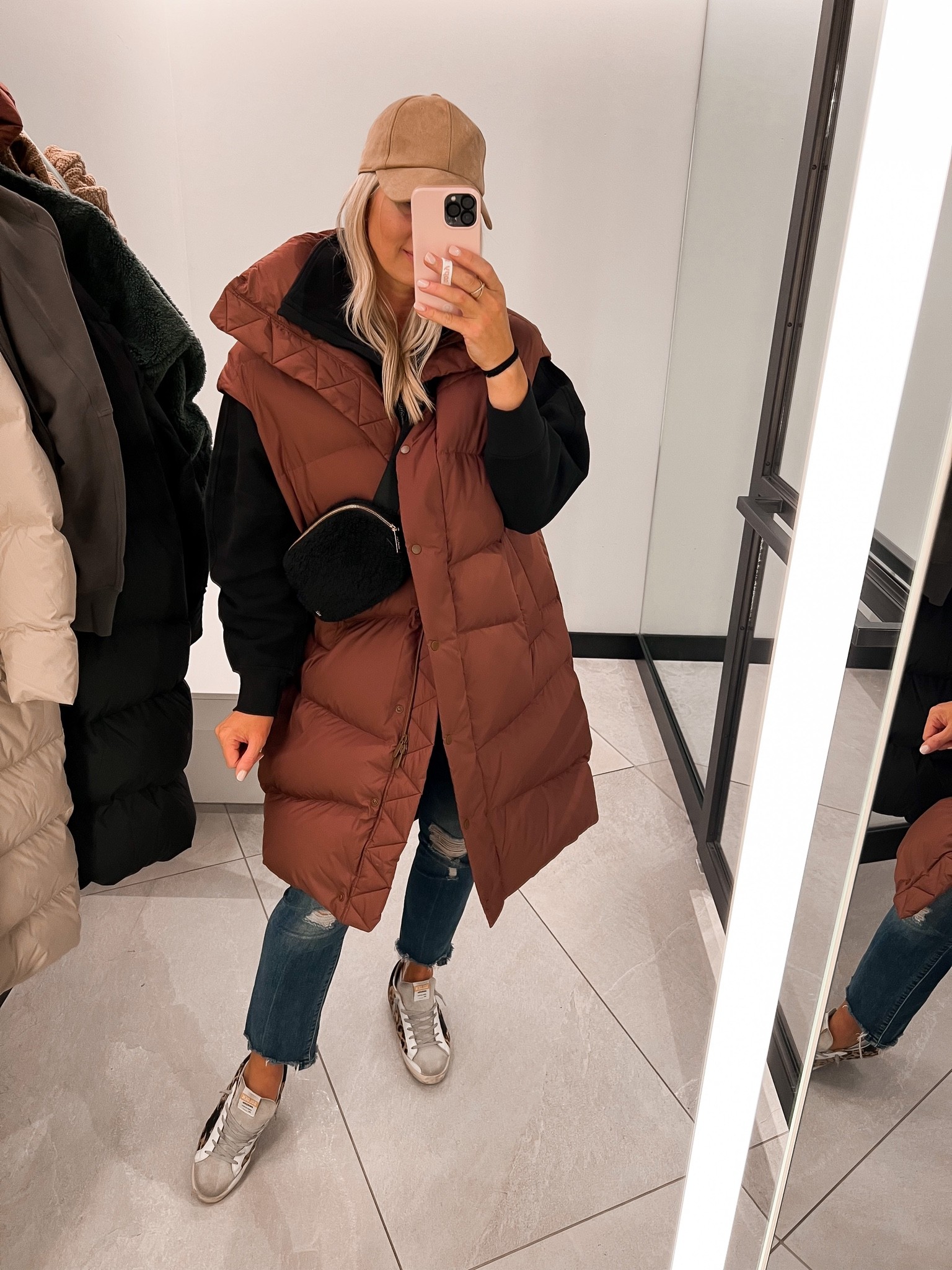 Lululemon down jacket. You can remove the sleeves to wear as a long vest. Runs large so the XS/S fits me well

#LTKSeasonal #LTKstyletip #LTKHoliday