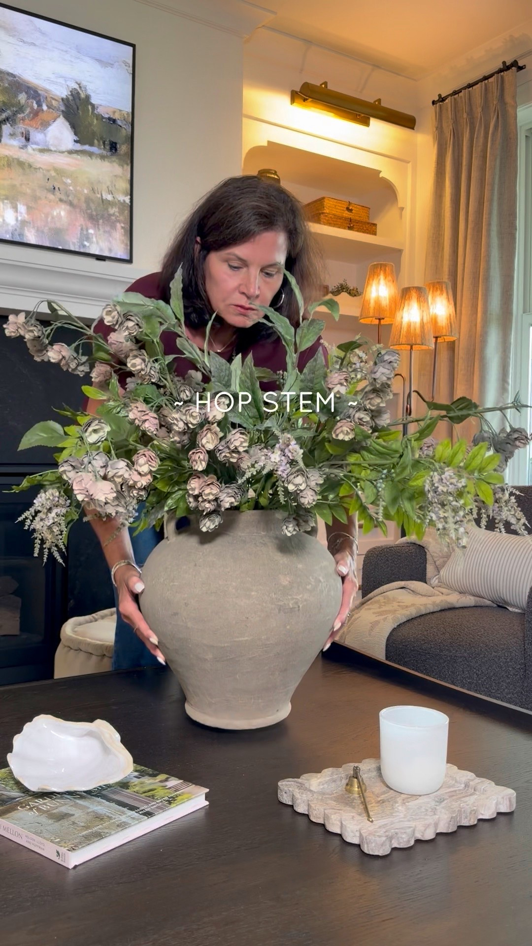 This hop stem is a great option for fall arrangements. It’s tall and full, so you don’t need many. I’m using 2 with a Michaels filler and leaf stem.

#LTKSeasonal #LTKHome #LTKSaleAlert