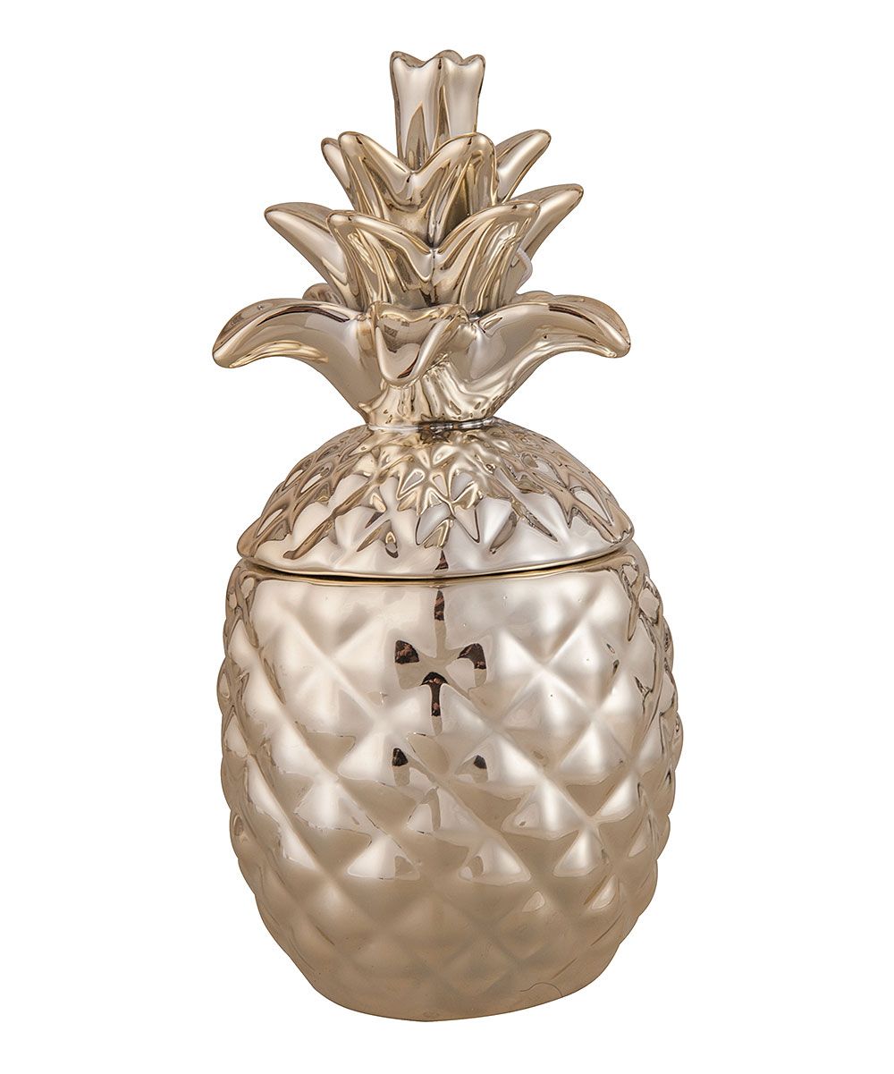 Gold Pineapple Trinket Box | zulily