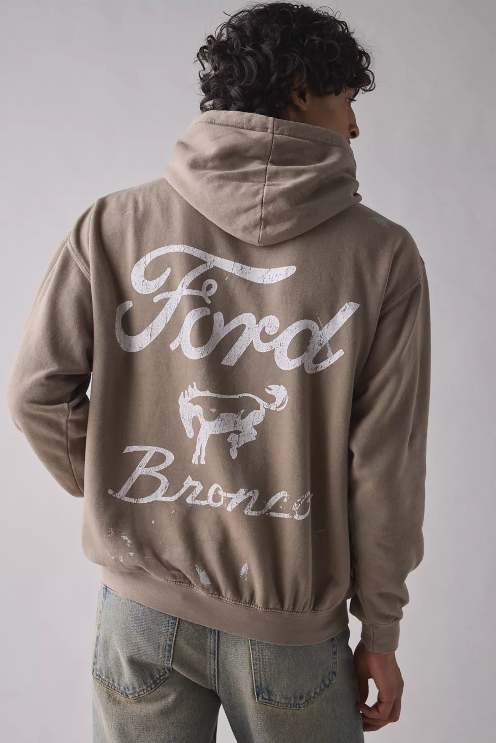 Ford Bronco Paint Splatter Logo Hoodie Sweatshirt | Urban Outfitters (US and RoW)