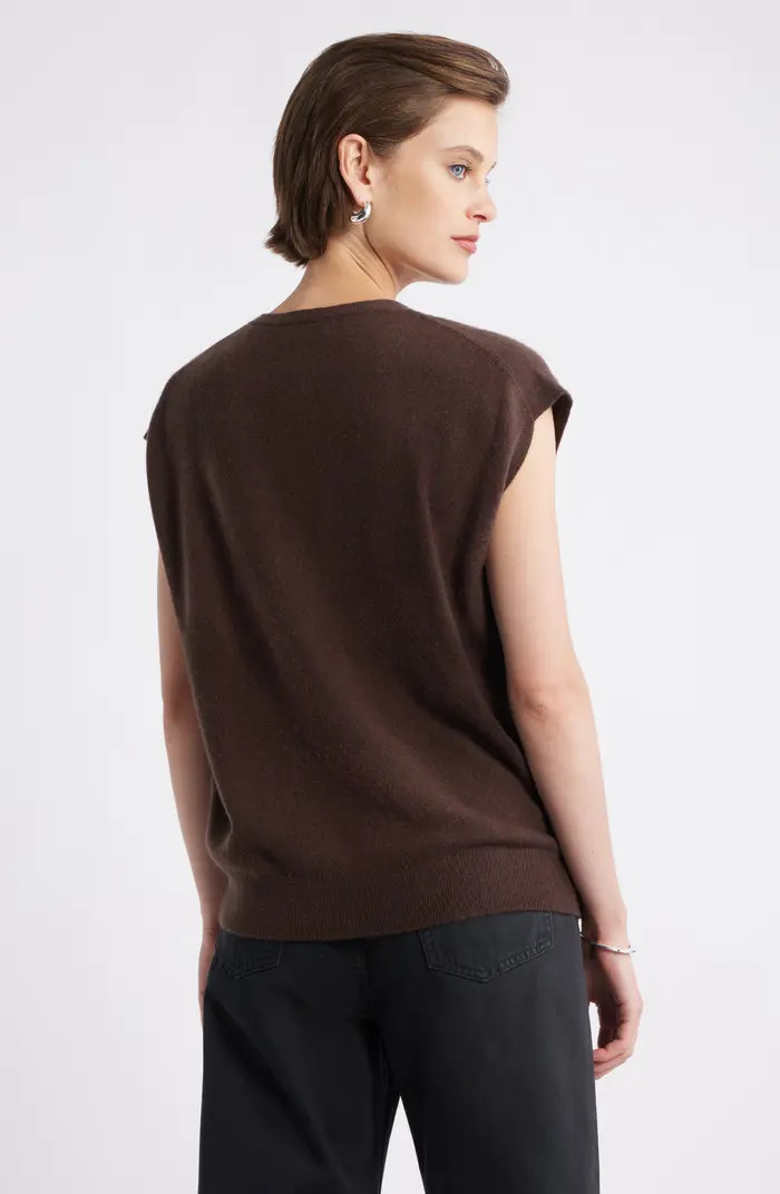 Nordstrom Cashmere V-Neck Sweater Vest | Nordstrom | Nordstrom