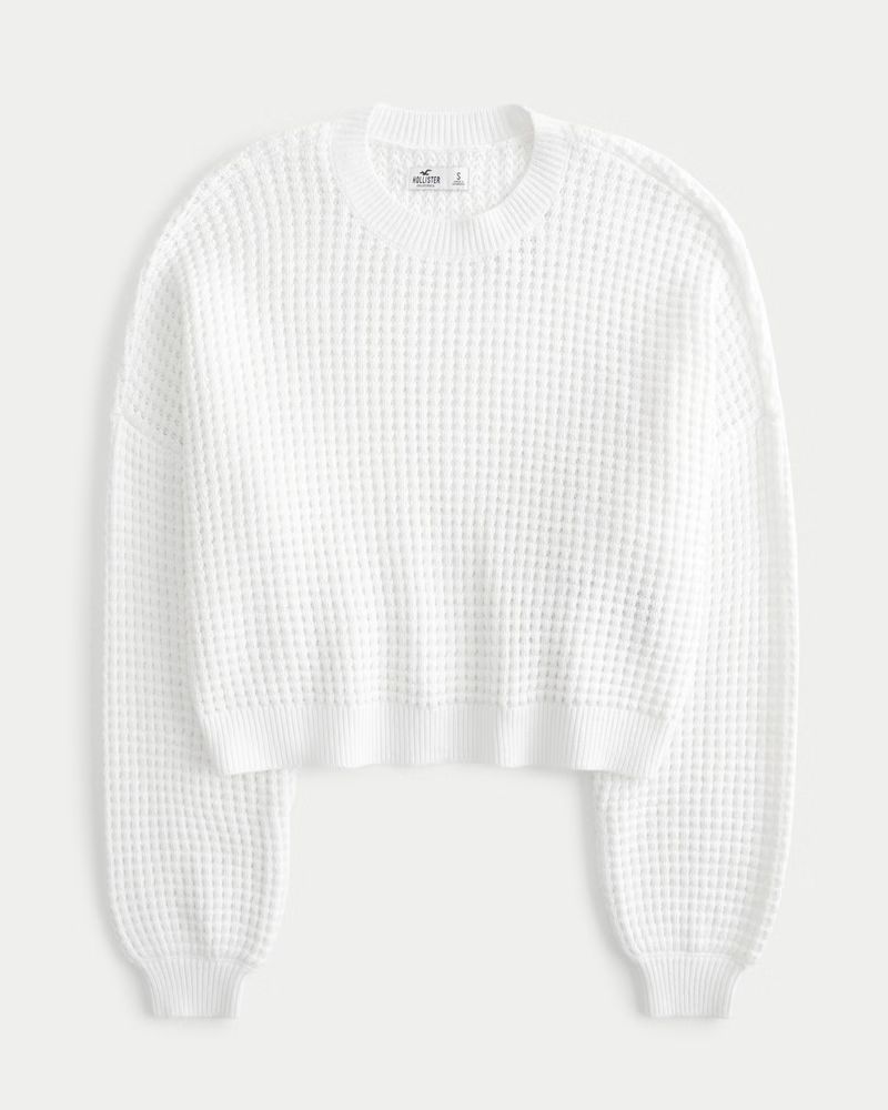 Easy Waffle Crew Sweater | Hollister (US)