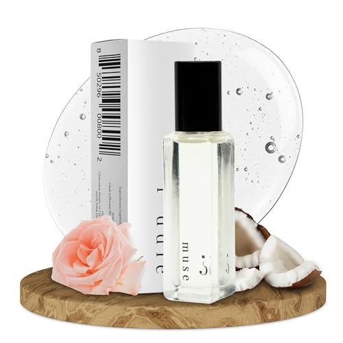 Riddle Oil Muse Roll On Fragrance Perfume - Fruity Citrus Floral Mini Rollerball Fragrances for Women - Coconut, Peony, Magnolia, Bergamot, Sandalwood, and Amber | Amazon (US)