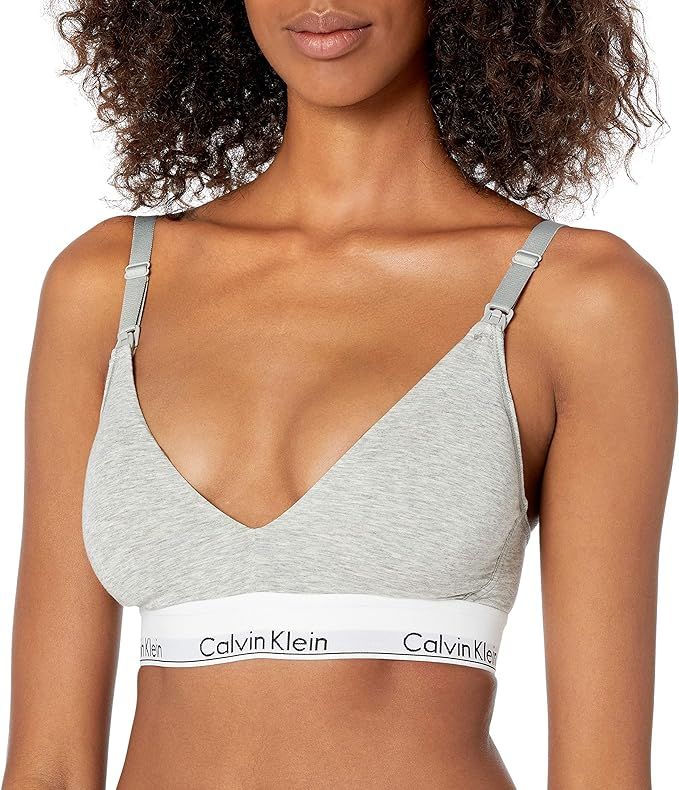 Calvin Klein Womens Modern Cotton Lightly Lined Triangle Nursing Bra | Amazon (CA)