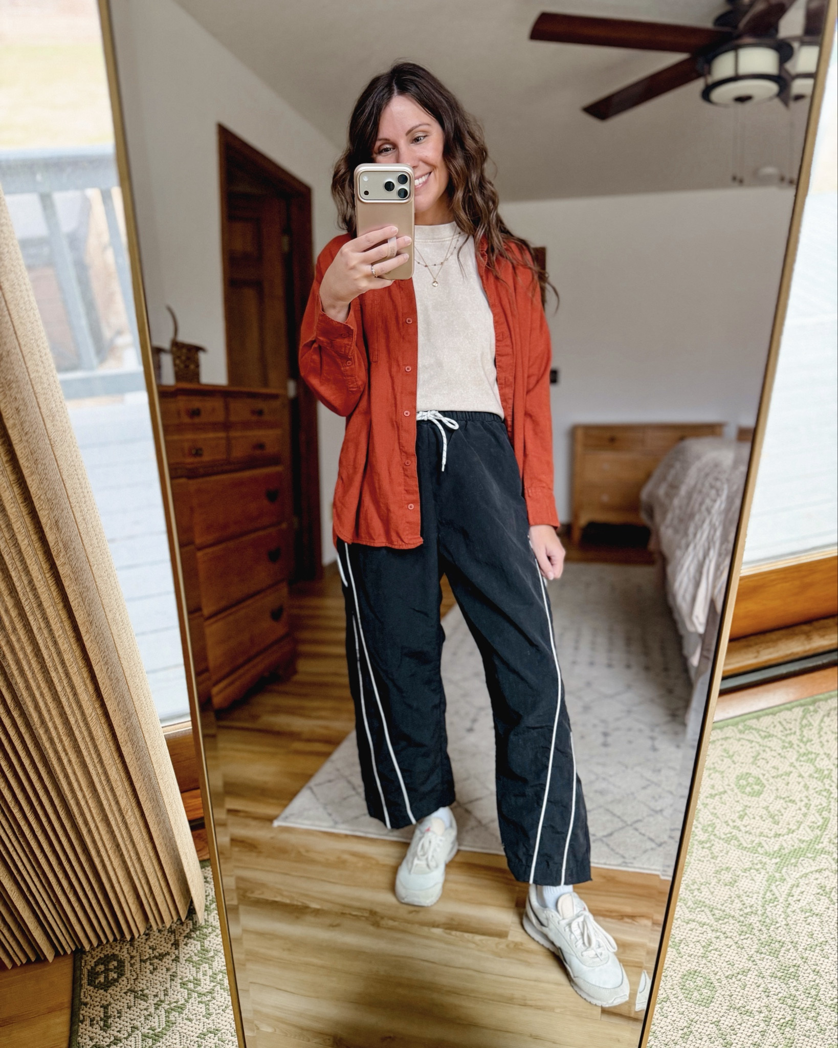 Small in my tee (100% cotton!), small petite in my linen button up, xs in my track pants and 6.5 in my sneakers♥️

#LTKSaleAlert #LTKPetite #LTKSeasonal