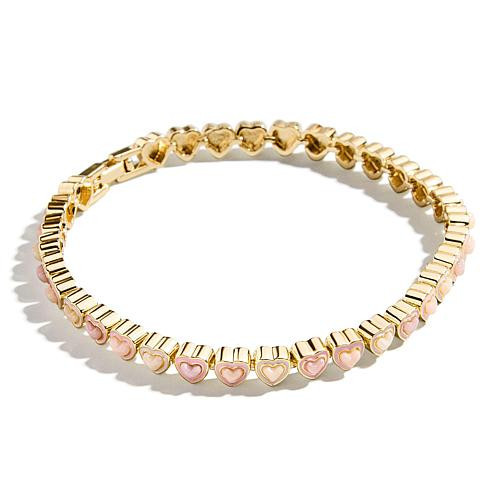 BAUBLEBAR Heart Stone and Enamel Line Bracelet | HSN