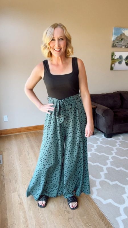 I adore this Amazon jumpsuit! The square neck and the wide leg palazzo style is so cute and comfortable. I’m in a size medium and I am 5’6 and 140 pounds for size reference. 

#LTKunder50 #LTKstyletip #LTKworkwear