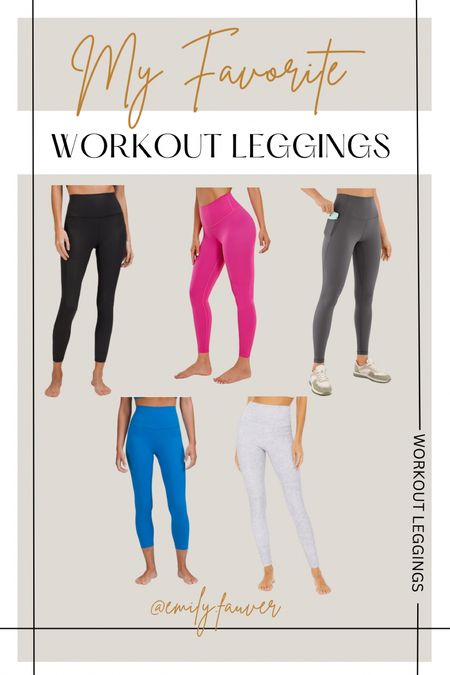 Some of my favorite workout leggings 💪🏼 alo, Amazon, Lululemon align, beach riot workout styles 

#LTKcurves #LTKfamily #LTKfit