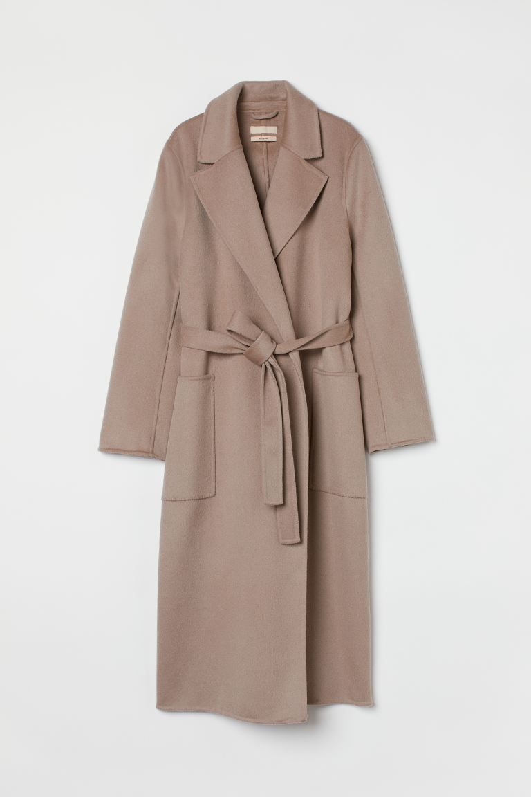 Wool Coat - Taupe - Ladies | H&M US | H&M (US + CA)