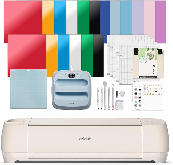 Cricut Explore 4 - Smart Cutting Machine (Seashell) | Engagement Plus Bundle - Includes EasyPress... | Amazon (US)
