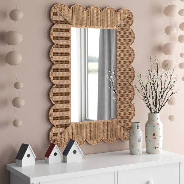 Reva Rattan Rectangle Wall Mirror | Wayfair North America
