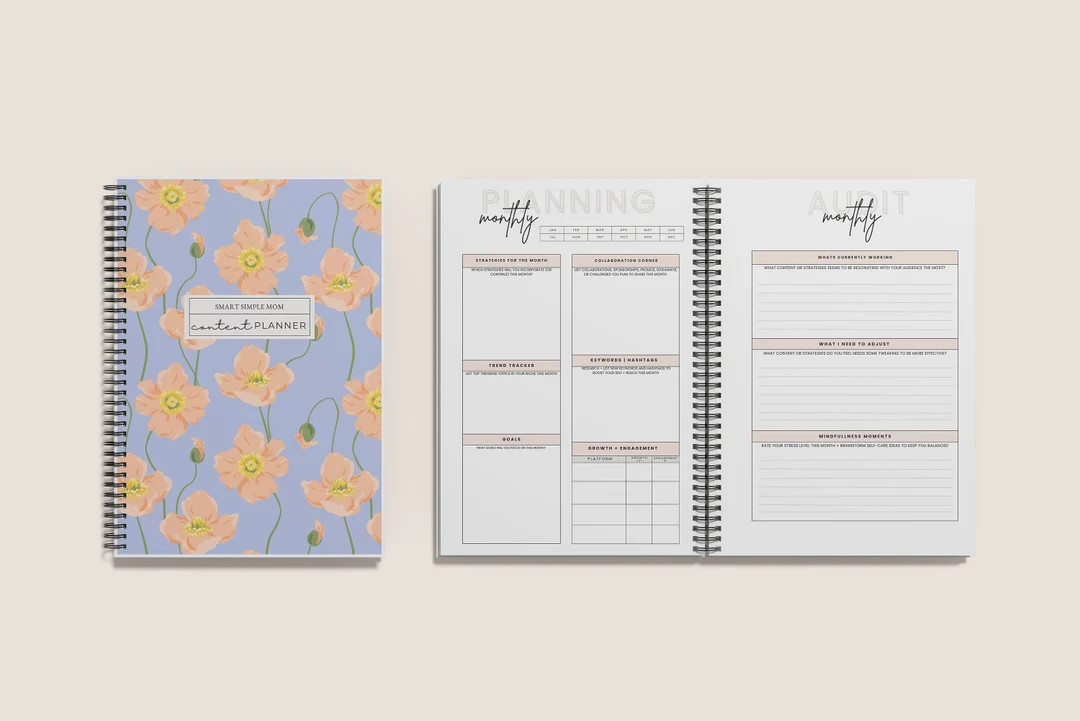 CONTENT PLANNER Social Media Planner Content Calendar Social Media Content Calendar Planner for C... | Etsy (US)