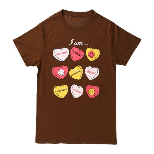 Candy Heart Inspirational Message Graphic Tee | Five Below