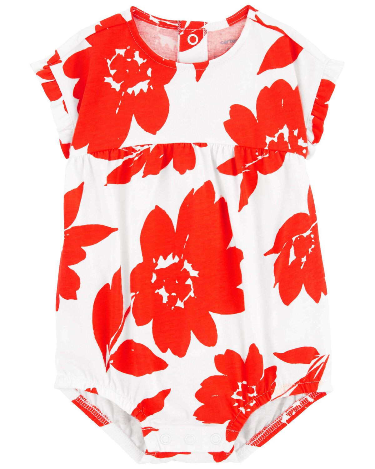 Red/White Baby Floral Bubble Romper | carters.com | Carter's