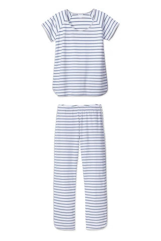 Pima Short-Long Set in Vintage Indigo | LAKE Pajamas