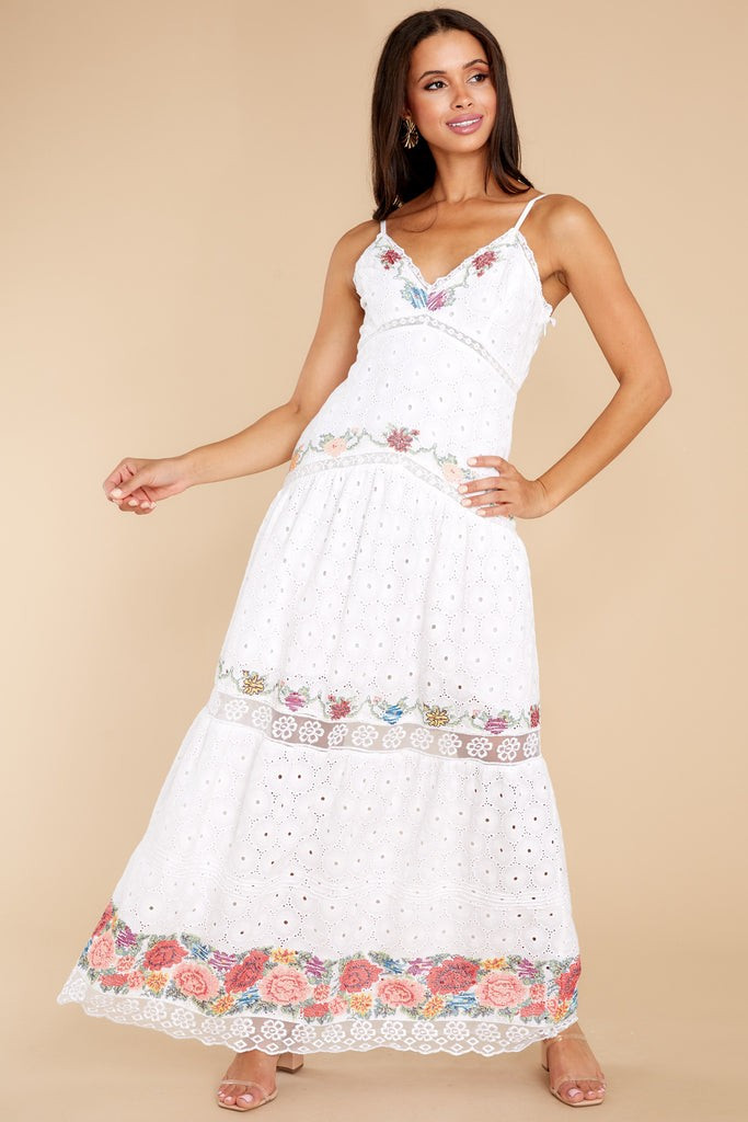 Umi True White Maxi Dress | Red Dress 