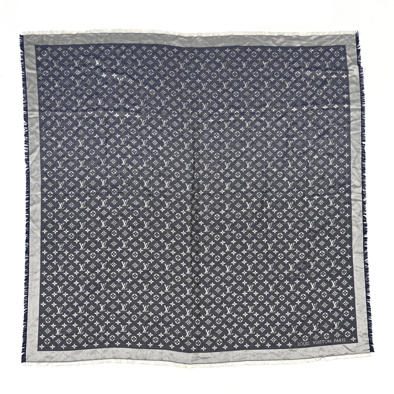LOUIS VUITTON

Silk Wool Monogram Denim Shawl Blue | Fashionphile