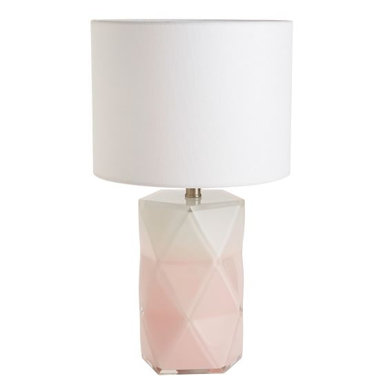 Blush Ombre Prism Table Lamp (17") | Pottery Barn Teen