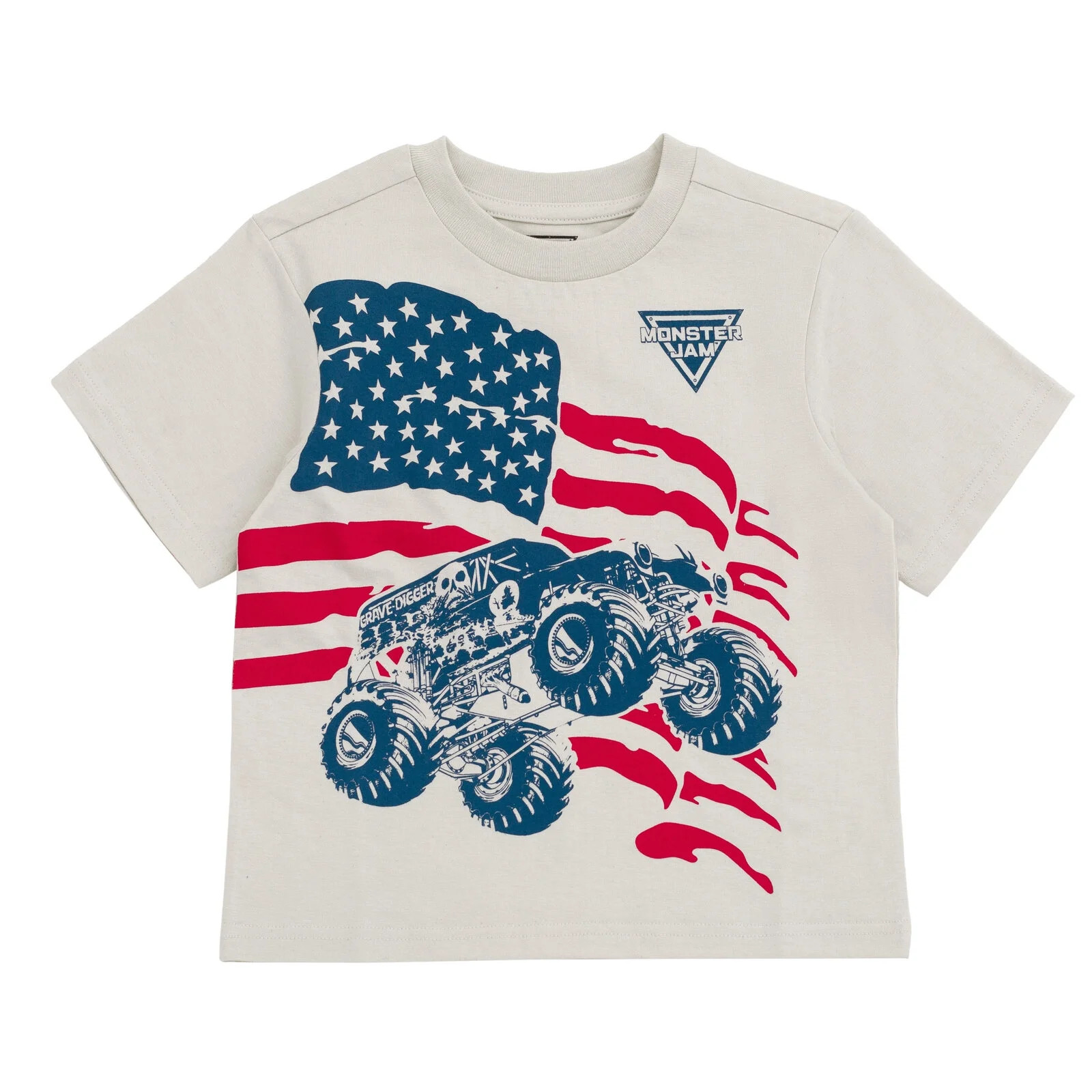 Monster Jam Grave Digger July 4th Matching Family T-Shirt Toddler to Big Kid - Walmart.com | Walmart (US)