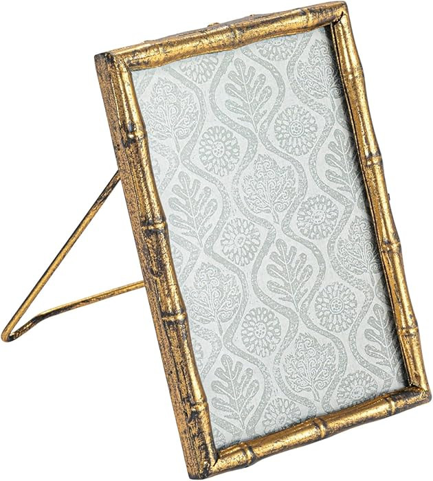 Creative Co-Op Metal and Reclaimed Wood Photo Frame, Gold | Amazon (CA)