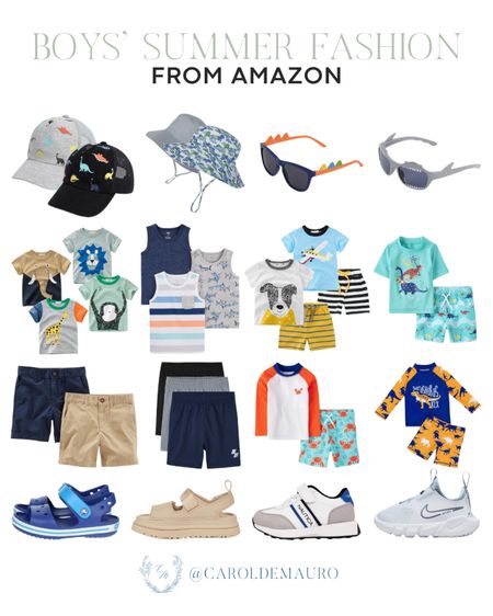 Grab these cute animal printed shirts, shorts, swimwear sets, hats, and more for your little boy from Amazon!
#affordablefinds #kidsfashion #toddlerclothes #casualoutfit

#LTKKids #LTKSeasonal #LTKShoeCrush
