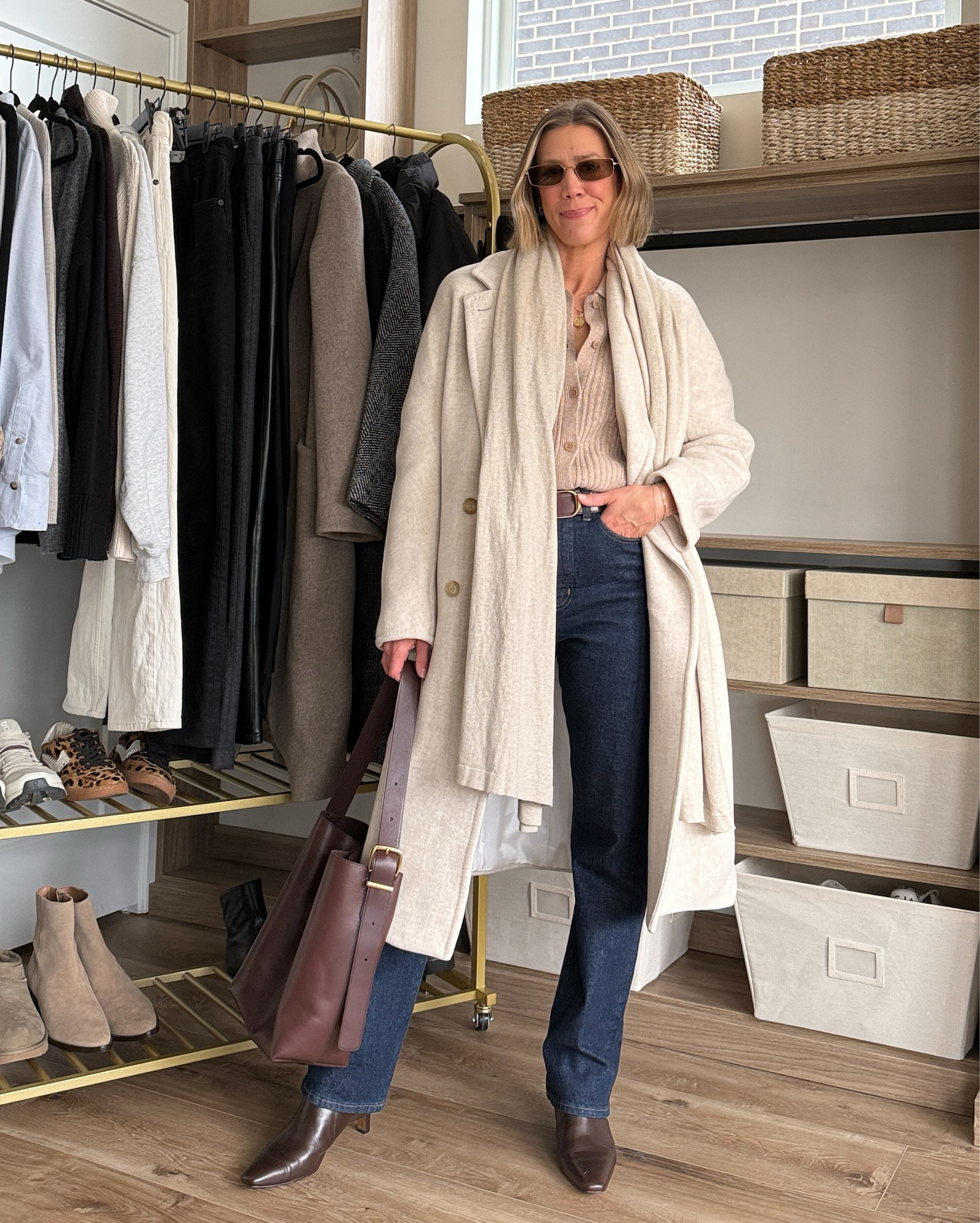 Wearing 26/regular jeans, small cardigan, small bent, XS wool coat, boots tts 

#LTKFindsUnder50 #LTKFindsUnder100 #LTKSaleAlert