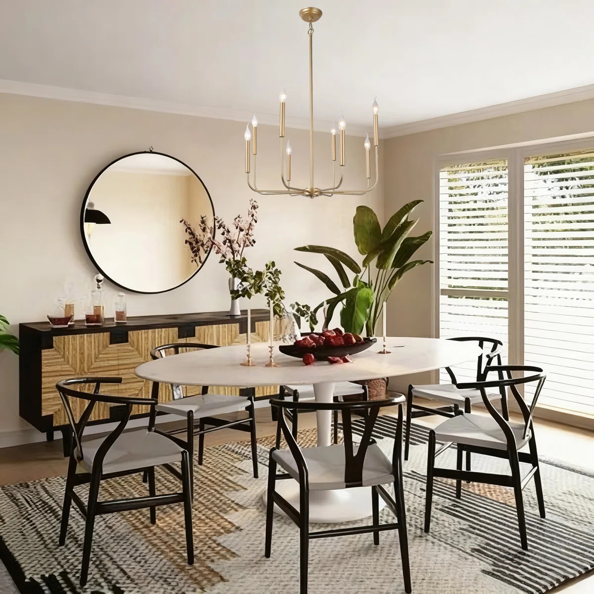 Kaymarie 8 - Light Dining Room Candle Style Modern Farmhouse Chandelier UL Certified | Wayfair North America