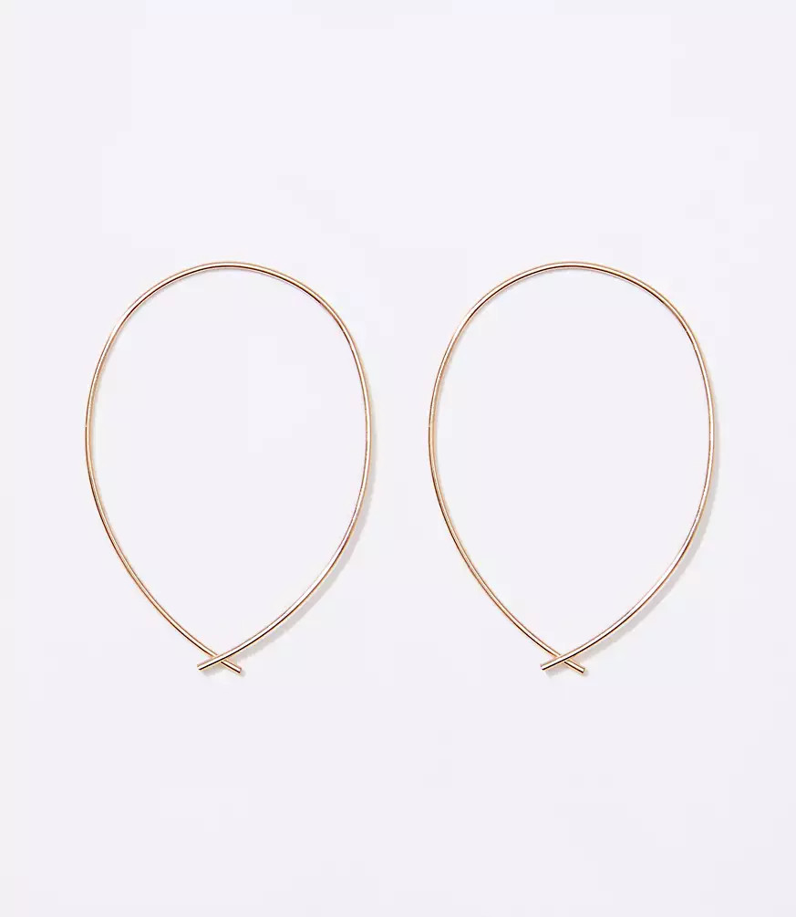 Pull Through Hoop Earrings | LOFT
