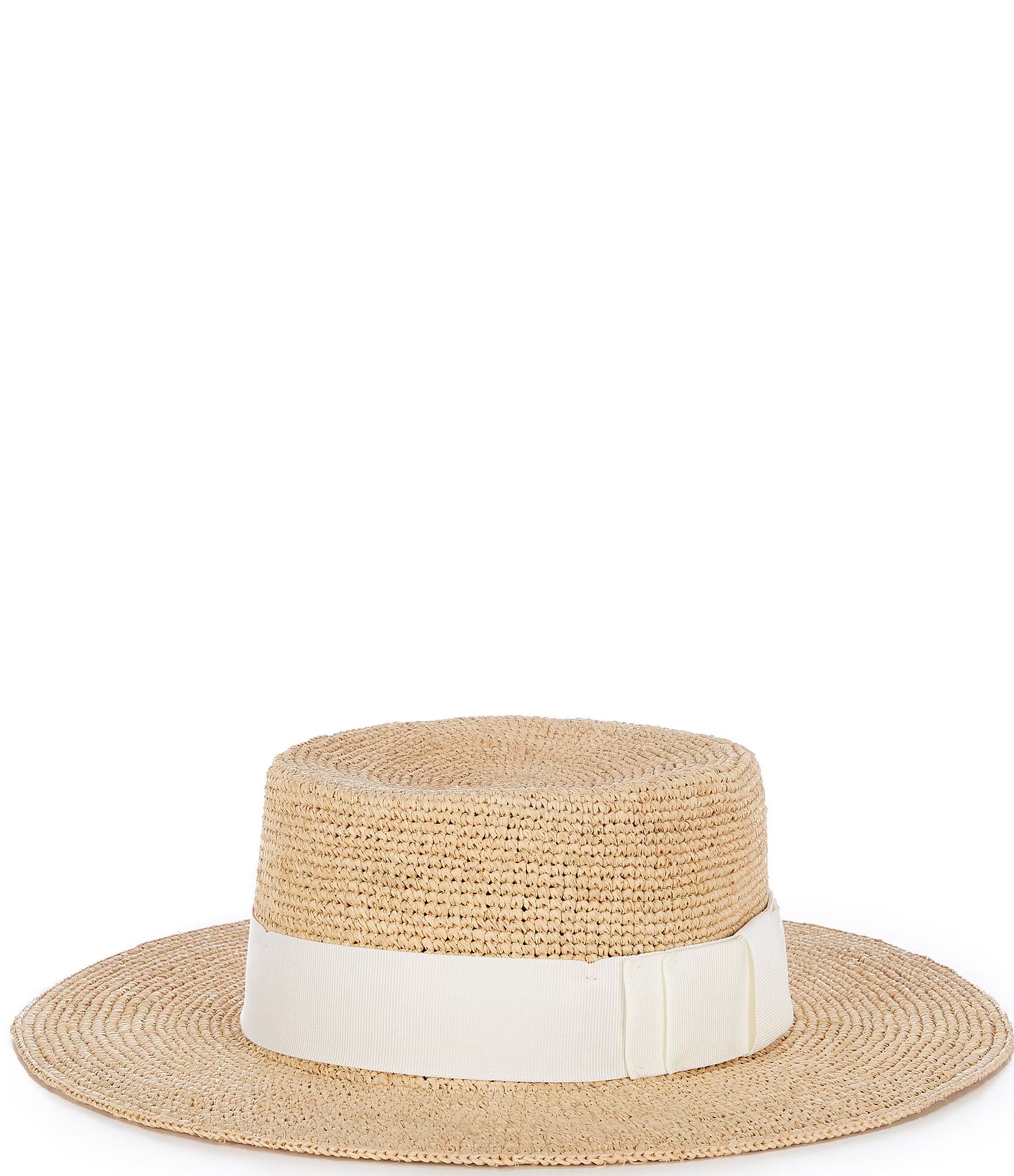 Anna & Ava White Band Straw Fedora Hat | Dillard's | Dillard's