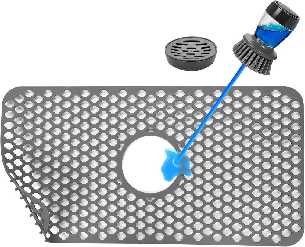 Heat Resistant Silicone Sink Protectors for kitchen sink, Farmhouse sink mats and protectors 25... | Amazon (US)