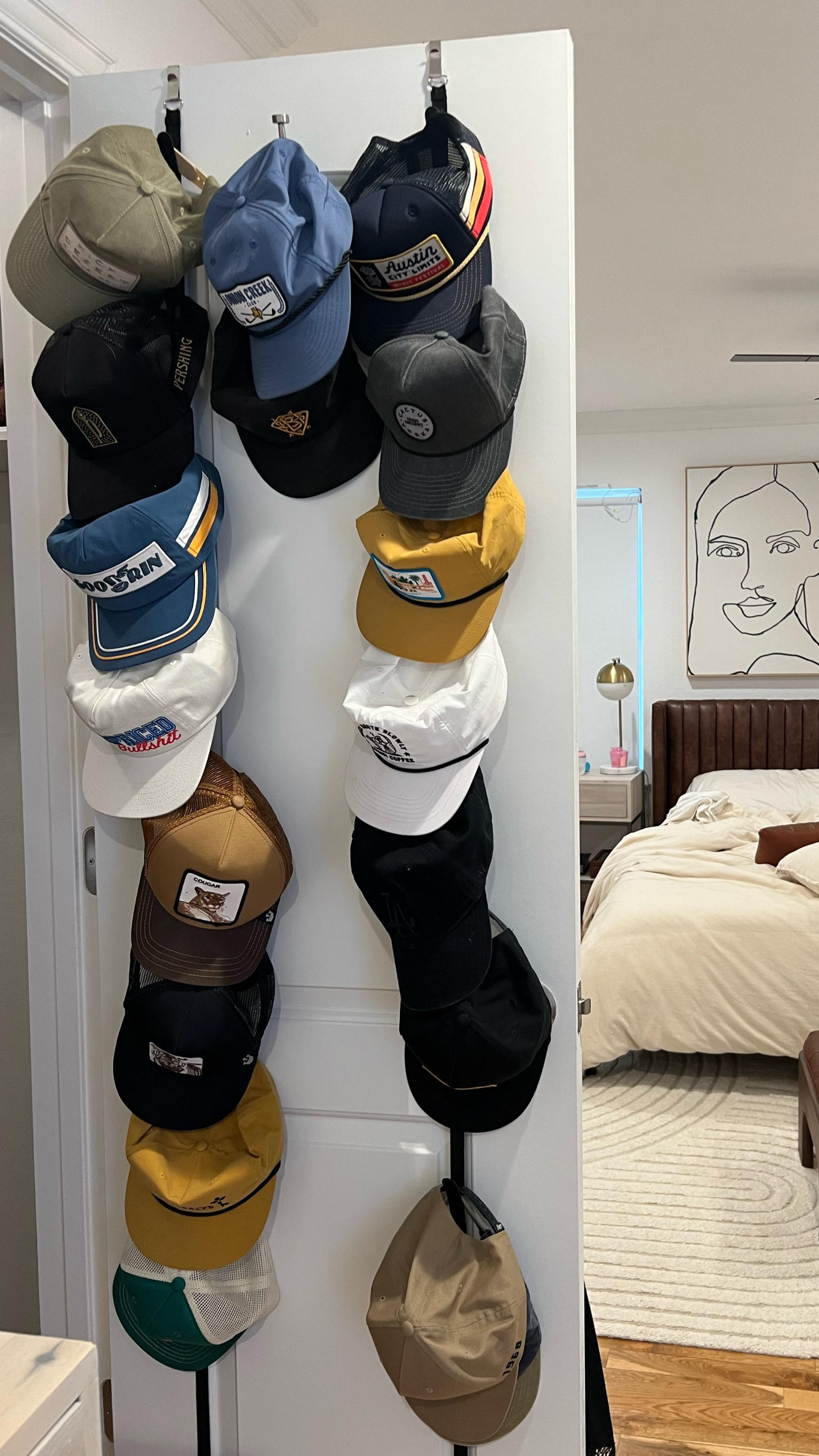 This hat organizer just makes sense! Found these on Amazon, bought 2 packs & they were super easy to hook onto the closet door! 🧢

#LTKhome #LTKfamily #LTKmens