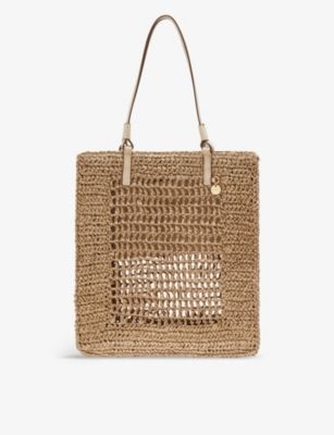 Maria open-weave raffia tote bag | Selfridges