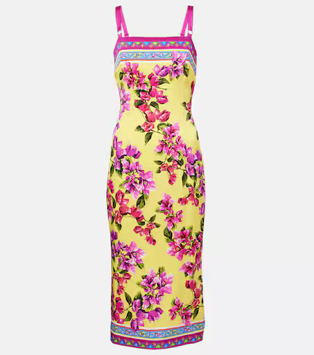 Taormina floral silk-blend midi dress | Mytheresa (US/CA)