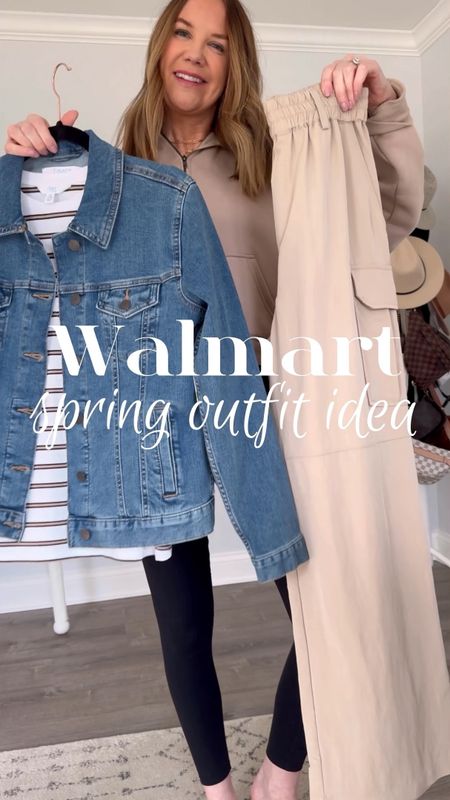 I’m so impressed with all of the @walmartfashion new arrivals! These wide leg cargos are so on trend and they can be worn casually or dressed up. LOVE the elastic waist🤗and these soft puff sleeve tees are just $10! I’m in a small in everything.

Walmart outfit, spring outfit idea, cargo pants, trendy sneakers, how to style wide leg pants, travel outfit, inclusive fashion, denim jacket, transitional spring outfit, casual style, affordable fashion

#LTKSeasonal #LTKVideo #LTKover40