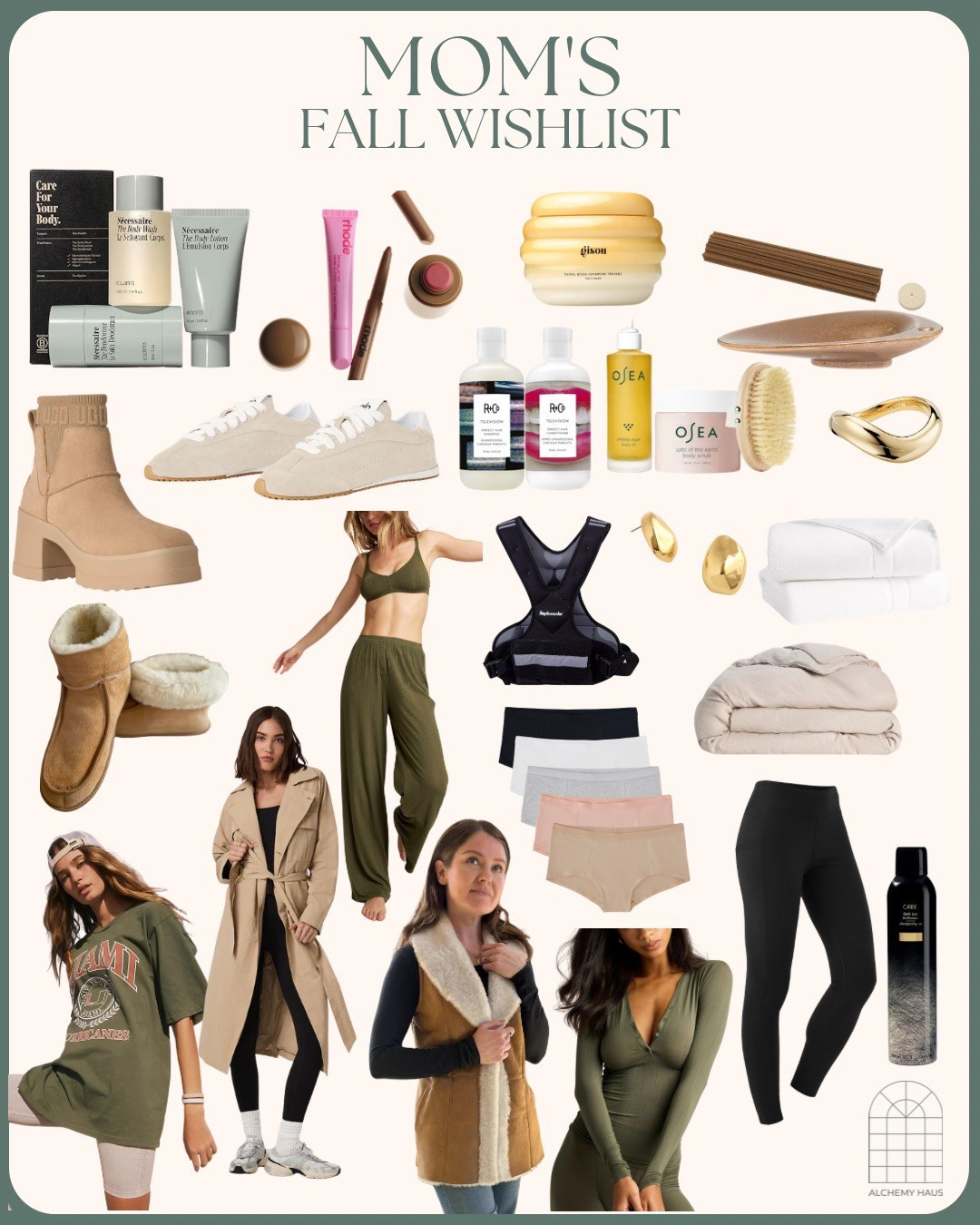 Every mom deserves a little Fall refresh, and this wishlist is packed with cozy, chic, and practical finds for the season. 🍁

From skincare must-haves like OSEA body oil and Necessaire essentials, to comfy loungewear, UGG boots, and classic sneakers, these picks make everyday life feel a little more elevated. 🕊️ 

Add in timeless gold jewelry, layering pieces, and cozy home staples, and you’ve got the perfect balance of comfort and style. 💃🏻 

Whether you’re running errands, working from home, or enjoying a cozy night in, these fall favorites are designed to keep moms feeling confident, comfortable, and stylish this Fall! ✨

#FallWishlist #MomsFallStyle #FallOutfitInspo #UGGBoots #FallWardrobeEssentials #CozySeason #OOTDFall #MomStyle #AthleisureOutfits #FallLoungewear #EverydayStyle #NeutralWardrobe #FallFashion2025 #ComfortAndStyle #FallVibesOnly #FallCapsuleWardrobe #CozyHomeEssentials #LTKFall #LTKMomStyle Style#LTKSeasonal

#LTKStyleTip #LTKSeasonal