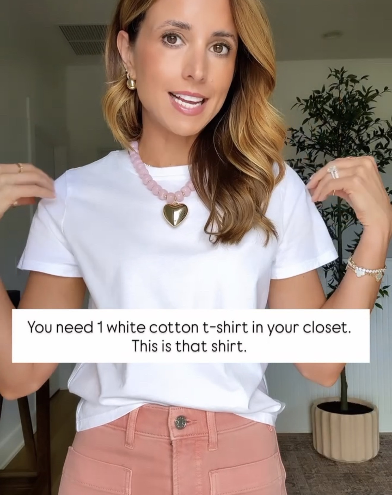 Expensive stuff that’s {unfortunately} 1000% worth it! The best white t-shirt in XS. Not too oversized and 100% cotton. Summer outfit. Everyday outfit. Pink jeans in XS petite - could size down. Elevated casual outfit. 

#LTKootd #LTKTravel #LTKBeauty