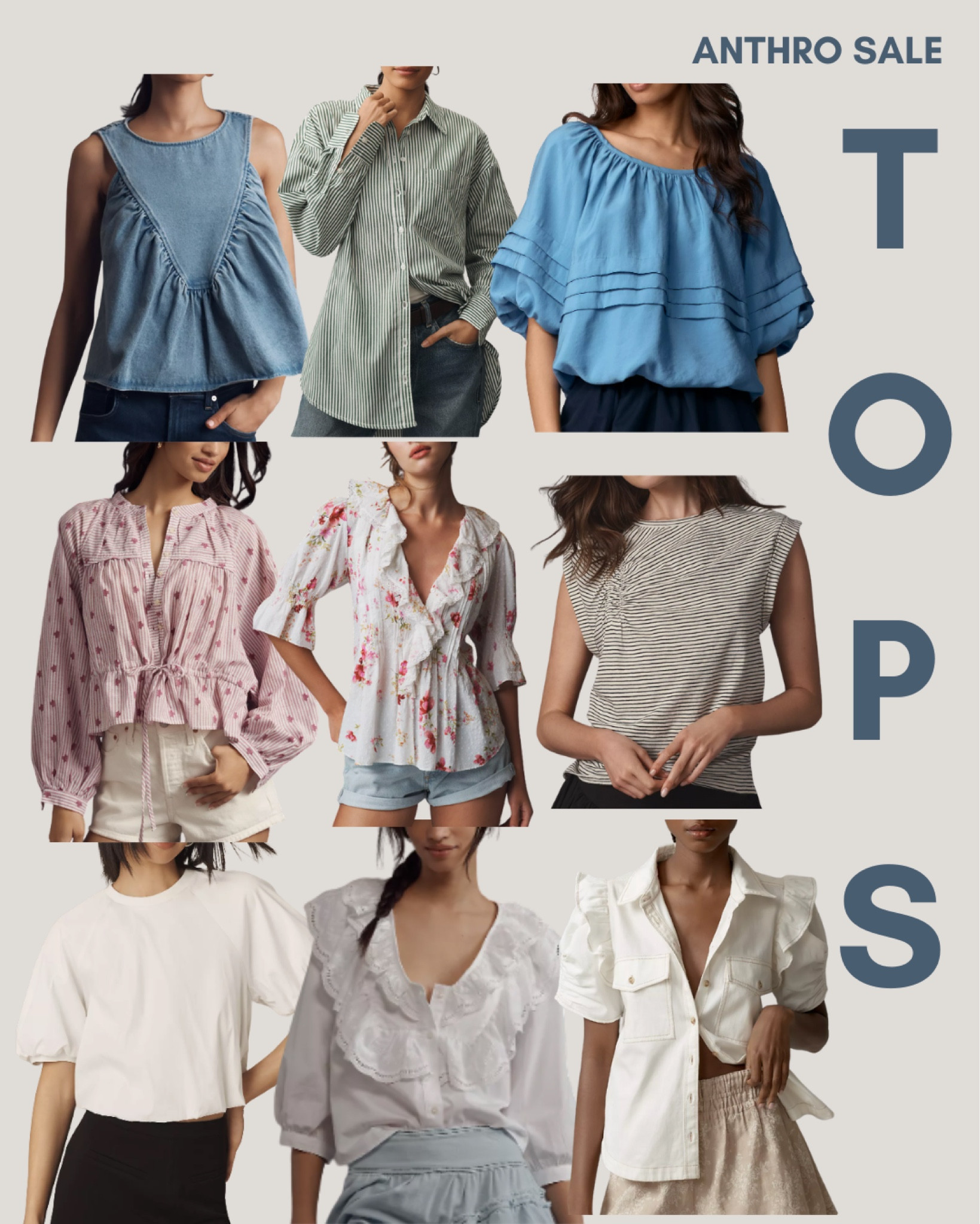 @anthropologie tops I am loving… grab them while you can and use my code LW20 for 20% off your order of $100 or more 🩵 

#LTKFindsUnder100 #LTKFindsUnder50 #LTKSpringSale