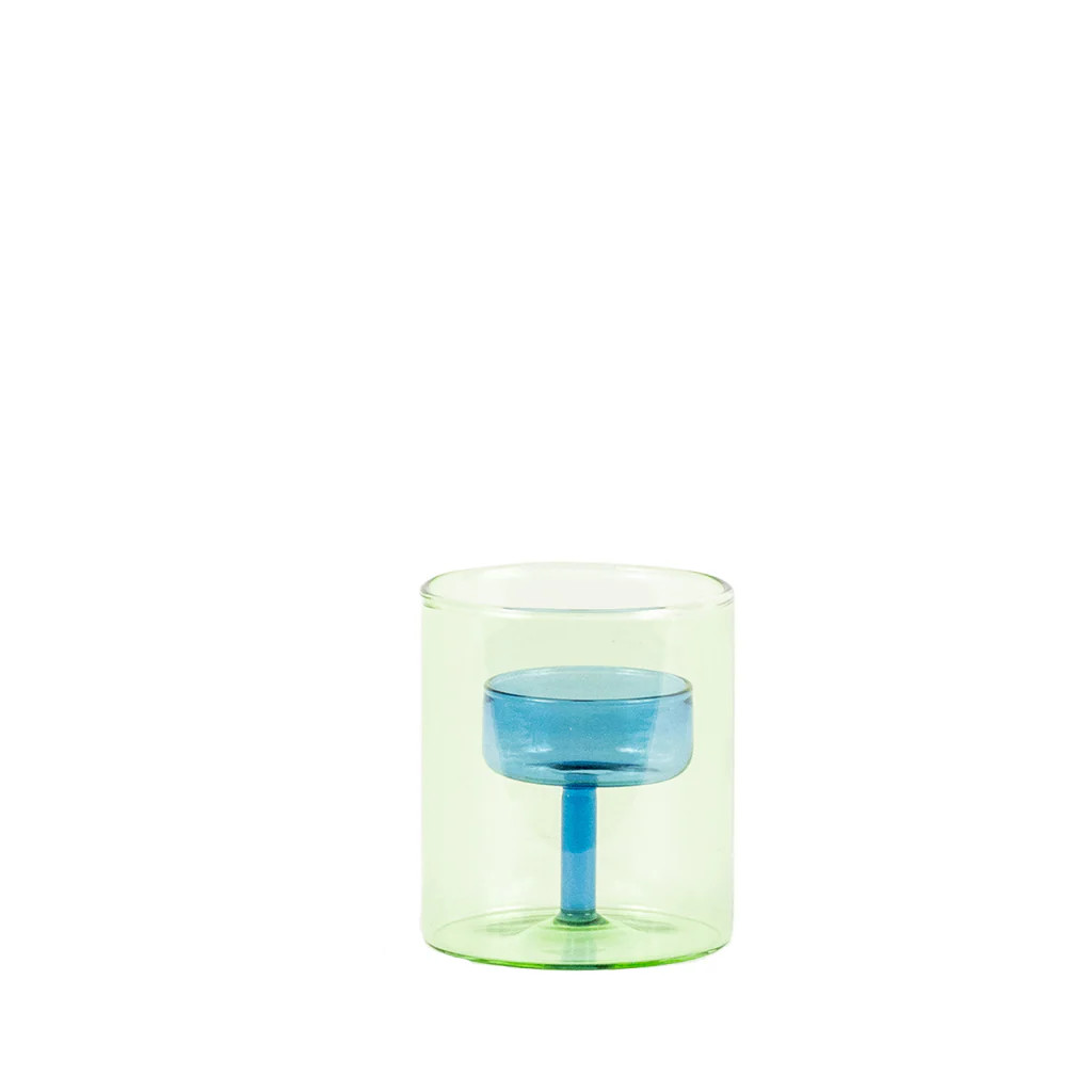 Lucky Lime Tea Candlestick | Blue Print