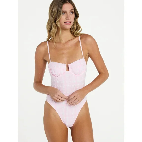 No Boundaries Underwire One-Piece Swimsuit, Women's XXS-XXL | Walmart (US)